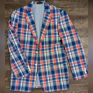 Izod Plaid Blazer